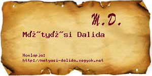 Mátyási Dalida névjegykártya